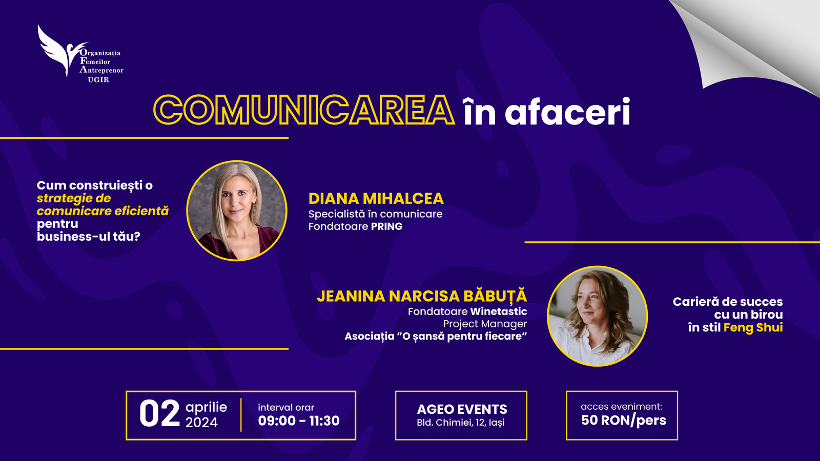 COMUNICAREA ÎN AFACERI │ Business networking event powered by OFA UGIR IAȘI